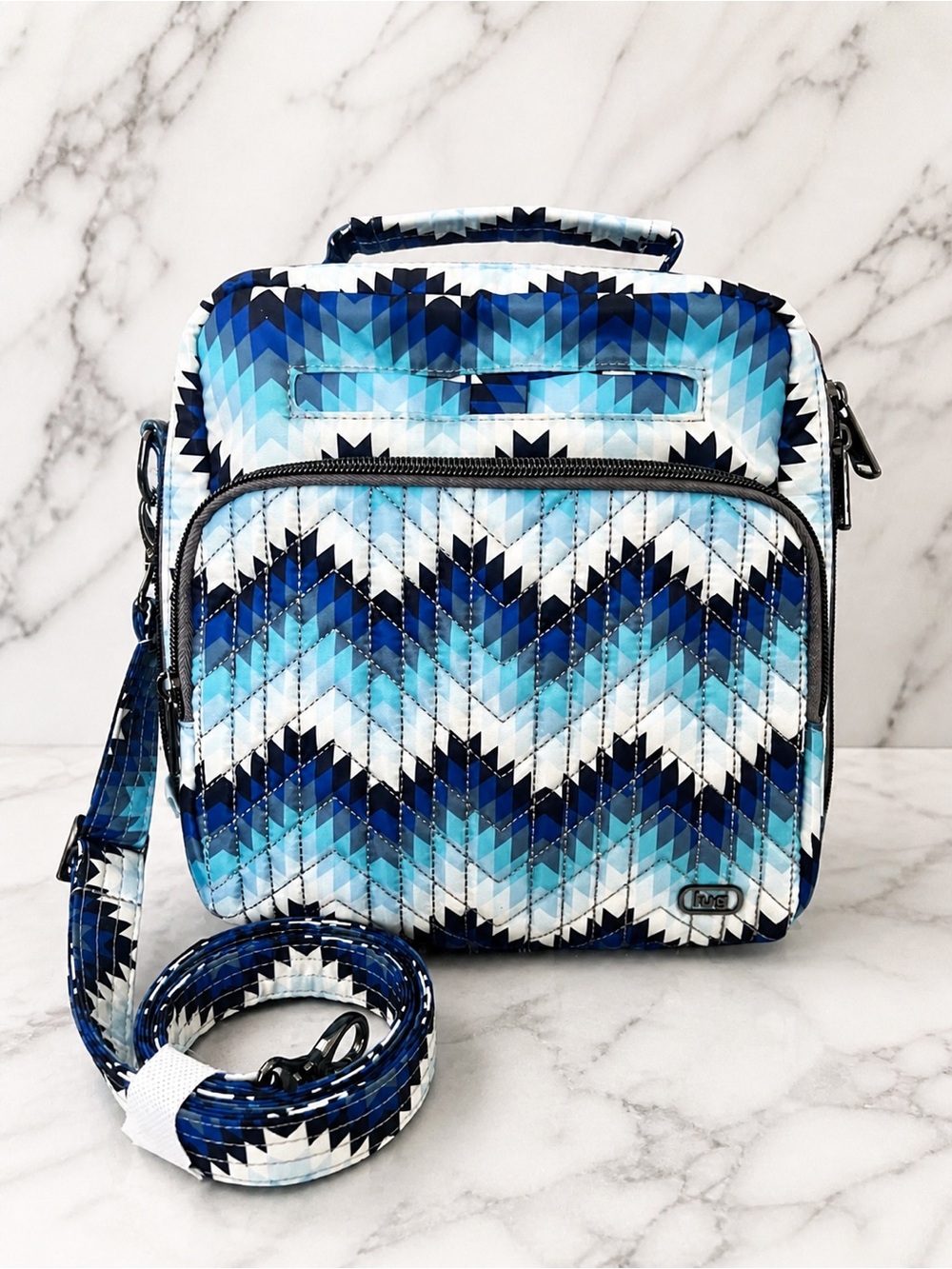 Lug Guild Collection Ranger 2 Bargello Mountains Blue Crossbody